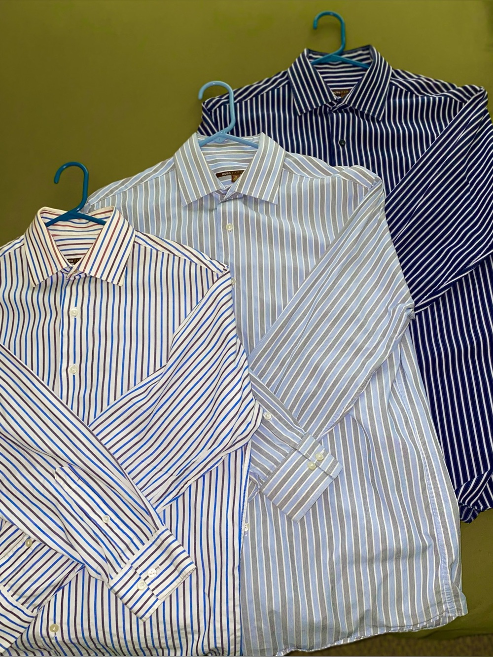 BCBG Striped Shirt Sale. 3 For $24!!! 15 1/2. 32/33. Save on Shipping.